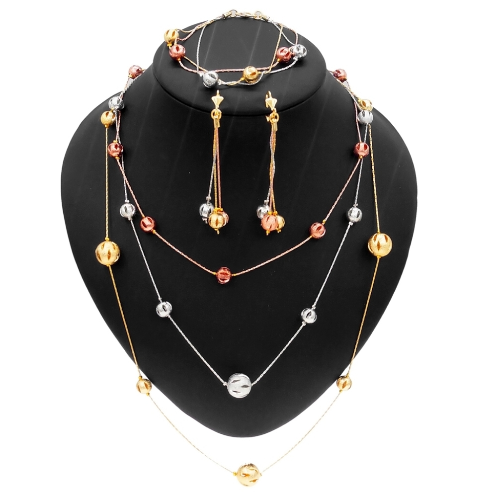 18k gold plated necklace set